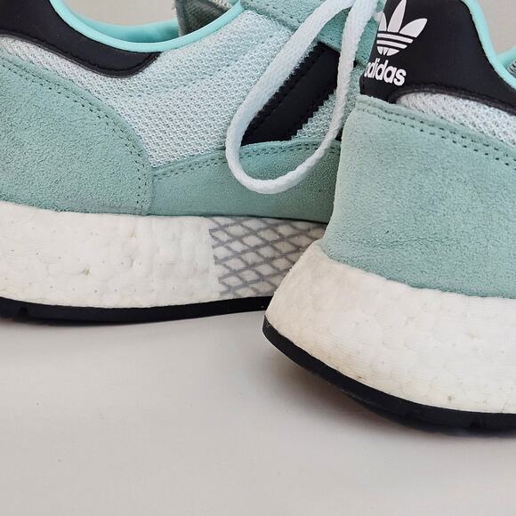 Adidas 2019 Marathon Tech Sneaker G27521 Clear Mint Black | Men 7 | MINOR STAINS - Picture 11 of 16